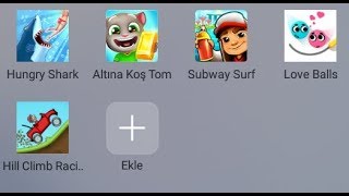 Hungry Shark , Subway Surf , Love Balls , Hill Climb Racing , Tom Gold Run Mobile Game