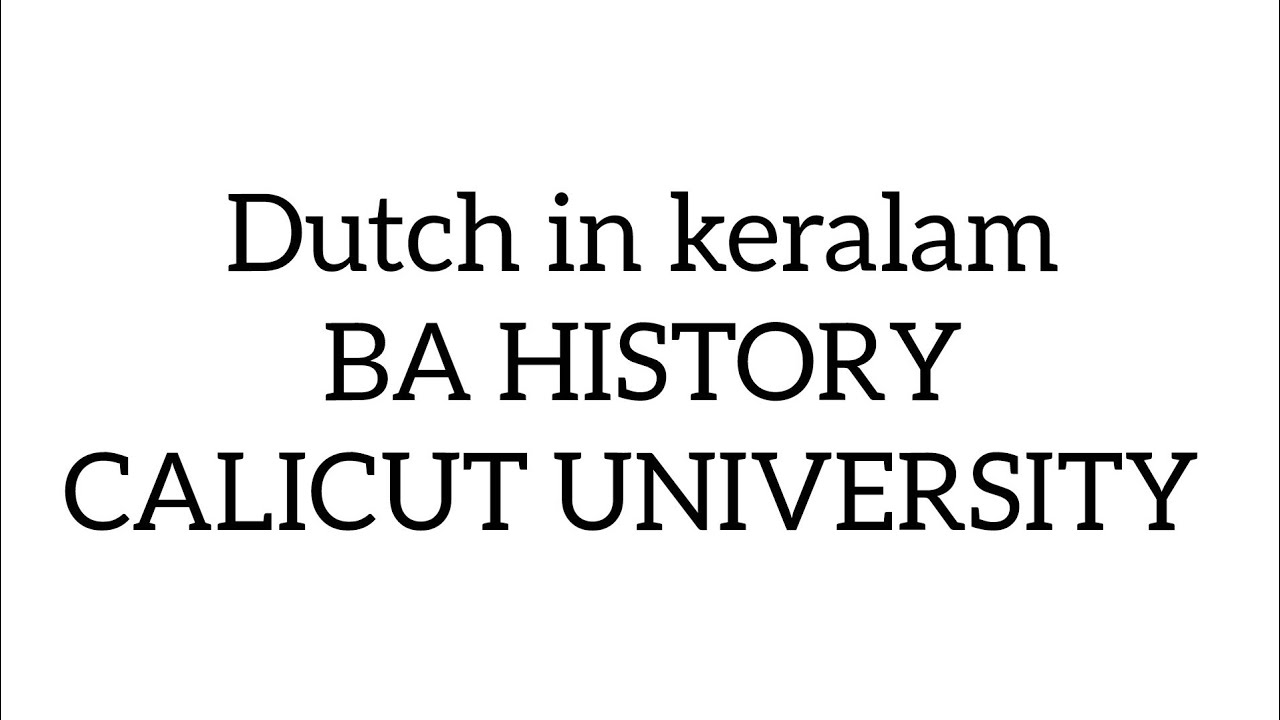 calicutuniversity|keralahistory|2ndsem|#calicutuniversity#keralahistory#dutch#history#historia#viral