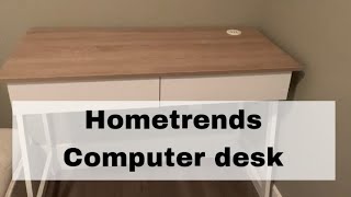 Assembling hometrends computer desk from walmart