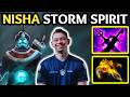 🔥 Nisha Is BROKEN on STORM SPIRIT — UNSTOPPABLE ZIP PLAYS 🔥 Dota 2 Gameplay