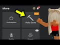 How to make a roblox game on mobile