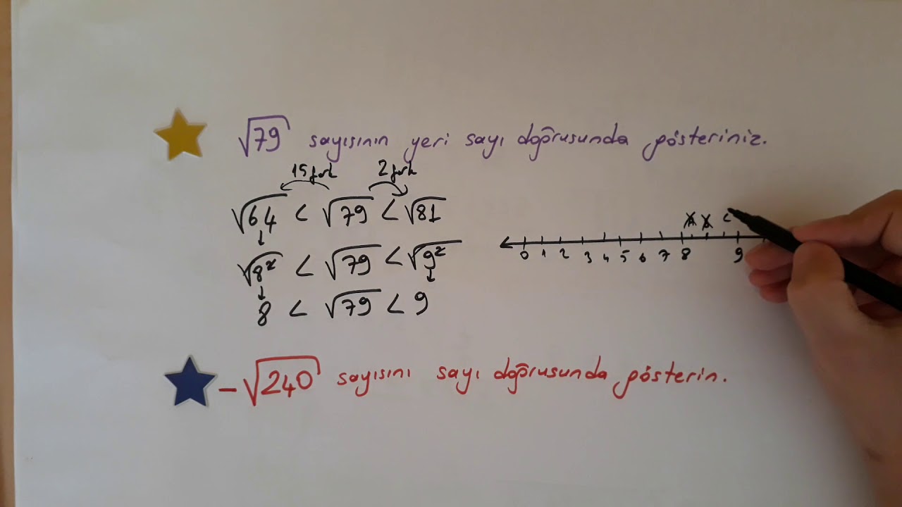 8 sinif tam kare olmayan sayilarin karekoklerini tahmin etme youtube