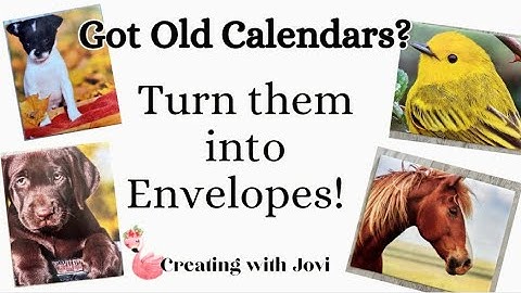 Upcycling Old Calendars Making Envelopes using my Cricut