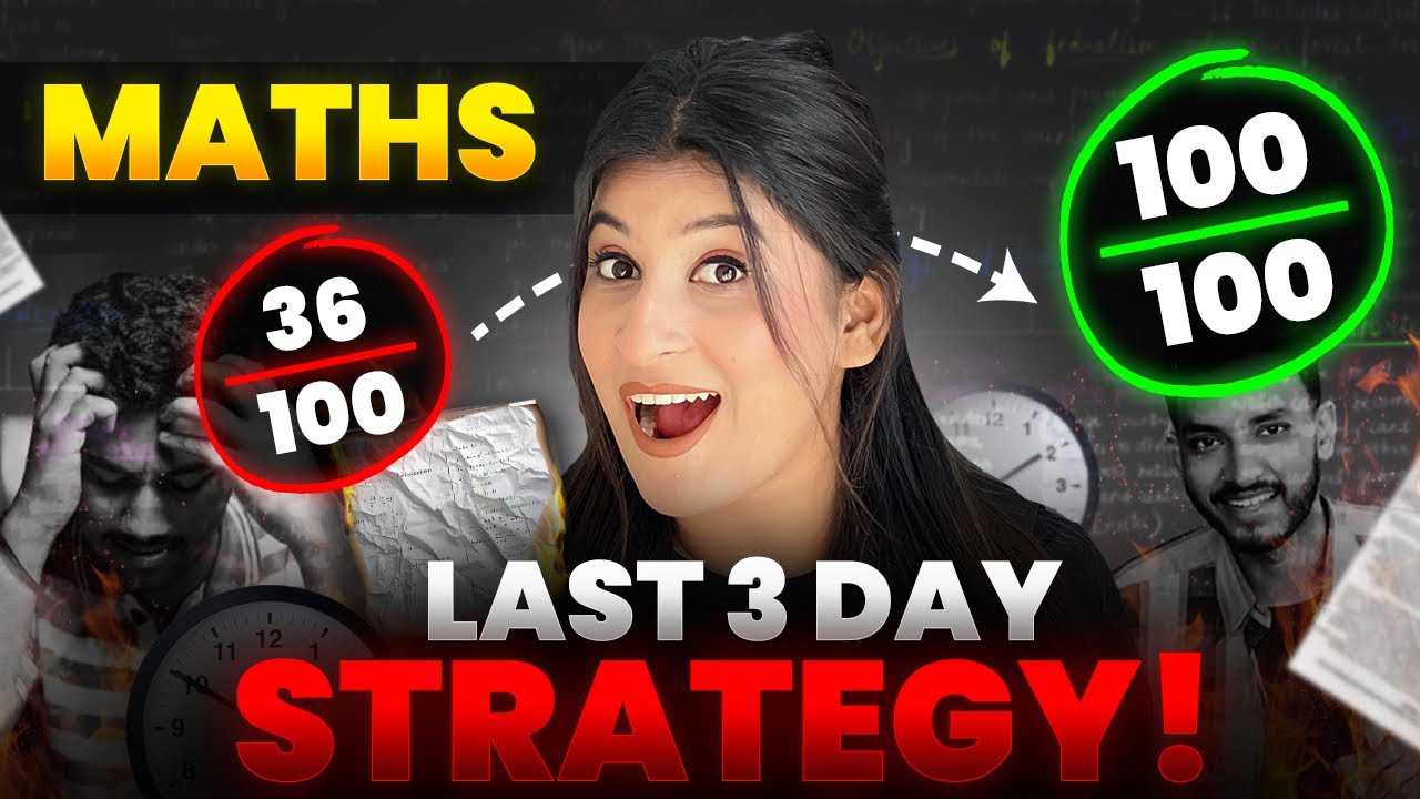 3 Days *MATHS STRATEGY* to score 98 marks🔥Class 10😎Cheatsheet & My own Hacks✅