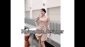 Dạy cắt may cơ bản:hướng dẫn cách cắt đầm cổ vát bổ mảnh thân xếp ly theo mẫu|Hoàng Sơn designer