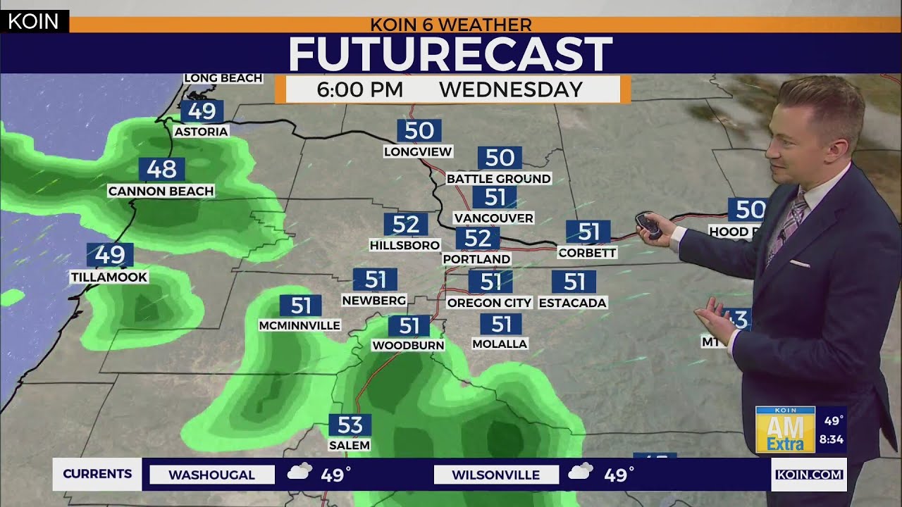 Cooler, wetter weather returns to Portland - YouTube