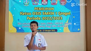 Ucapan Terimakasih dari Ketua OSIS Terpilih Masa Bakti 2022/2023