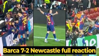 Barcelona Players Wild Celebration After Beating Newcastle Yamal, Raphinha, Bernal, Lewandowski