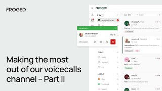 FROGED Voicecalls: Transfer, mute, hold and history