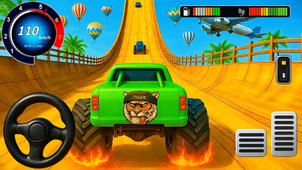 Impossible Mega Race 3D Challenge – 4×4 Monster Truck Stunt Simulator – Android Gameplay 2025