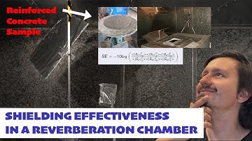 Shielding Effectiveness Measurement in a Reverberation Chamber of Reinforced Concrete Samples