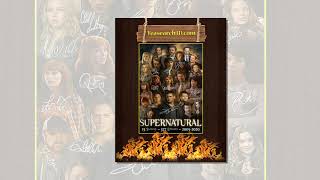 (Beautiful) Supernatural 15 seasons signature poster