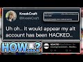 roblox youtuber kreekcraft got hacked...