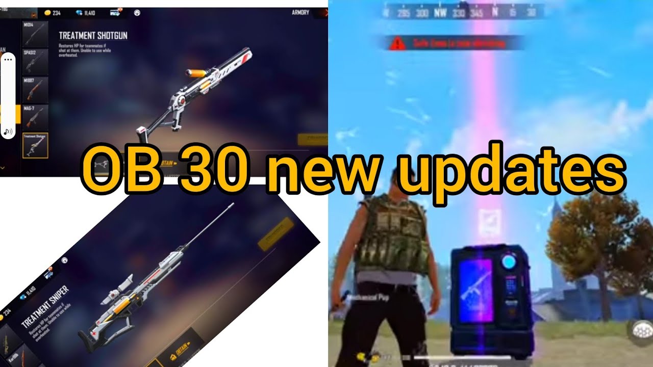 free fire OB 30 new update comes in tomorrow morning 🌄