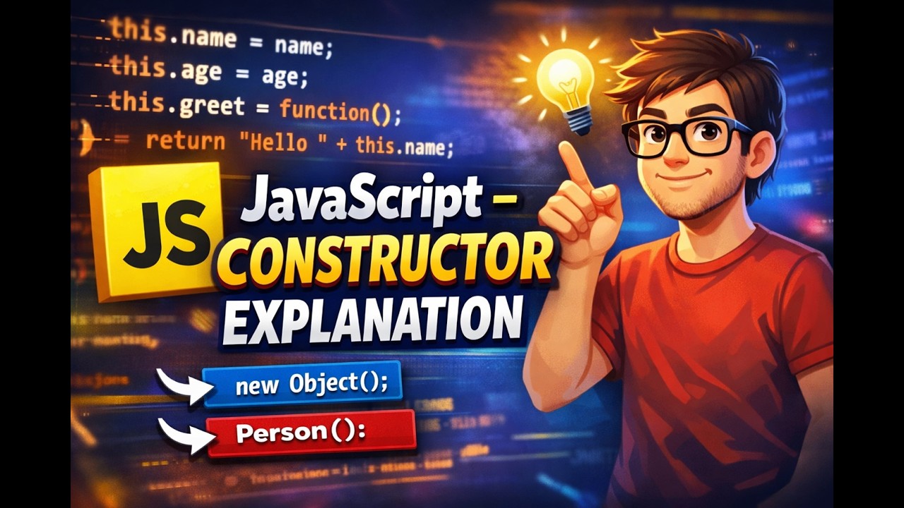 JavaScript – Constructor Explanation (with Examples) - YouTube