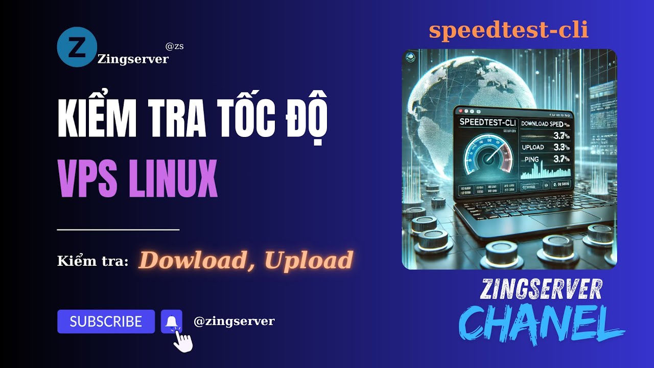 Kiểm tra tốc độ VPS Linux, công cụ speedtest cli - YouTube