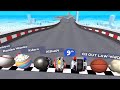 Going balls  funny race 10 banana frenzy vs crazy epic race goal ball  speedrun gameplay