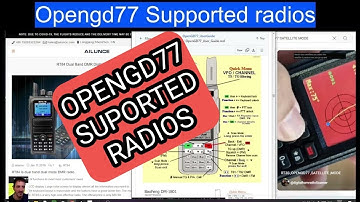 OPENGD77 SUPPORTED RADIOS