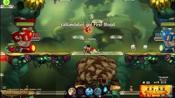 Awesomenauts PC Gameplay : 2v3 Private Match