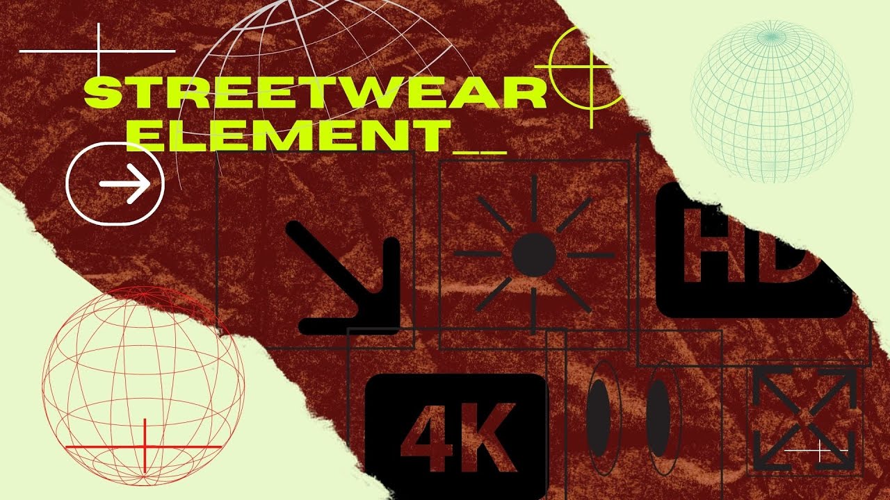 element shape streetwear untuk design kaos streetwear atau froyonion