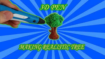 3D Pen-Making mini realistic tree