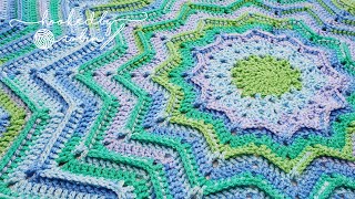 How to Crochet the RIDGED Round Ripple Blanket