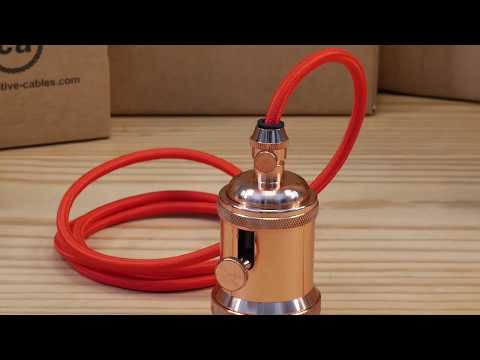 Tutorial: how to assemble a Vintage lamp holder kit with rotative switch