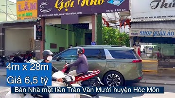 Bán Nhà Sổ hồng riêng mặt tiền Trần Văn Mười huyện Hóc Môn