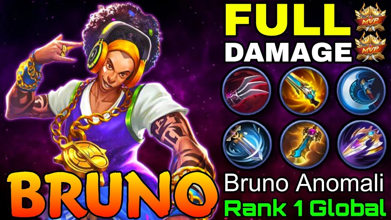 Bruno Full Damage Build - Top 1 Global Bruno by Bruno Anomali - Mobile Legends