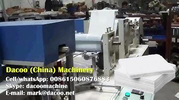 Serviette Paper Napkin Printing Making Machines with 1 Color Printing ( TZ-CJ-B ) - 1