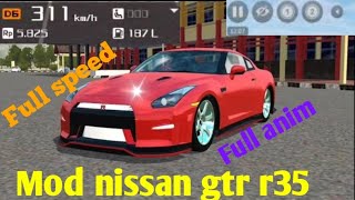 Mod nissan gtr r35 mobil para wibu sultan (bussid Indonesia)