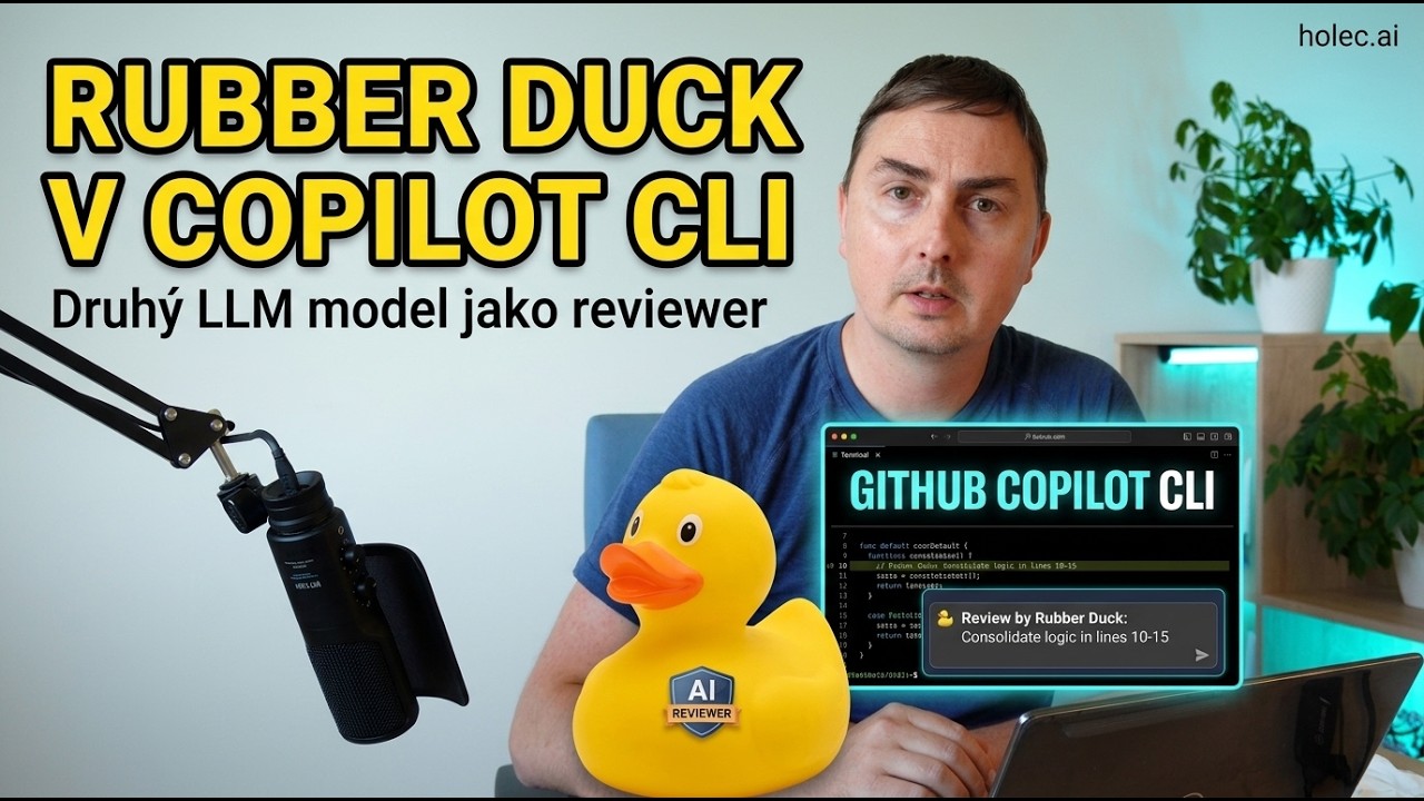 Navrhni Sonnetem, zkontroluj s GPT... Rubber Duck v Copilot CLI - YouTube