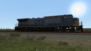 Chasing a CSX mixed freight through southern Florida  Train sim 2020