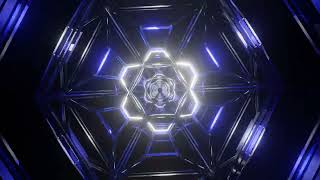 Abstract Background Video 4k Blue White Metallic Wireframe VJ LOOP NEON Sci-Fi Calm Wallpaper