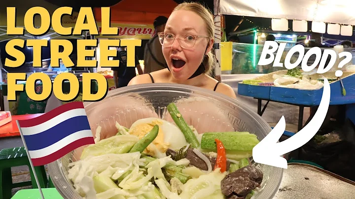 I accidentally ate BLOOD in this Thai Street Food Night Market!