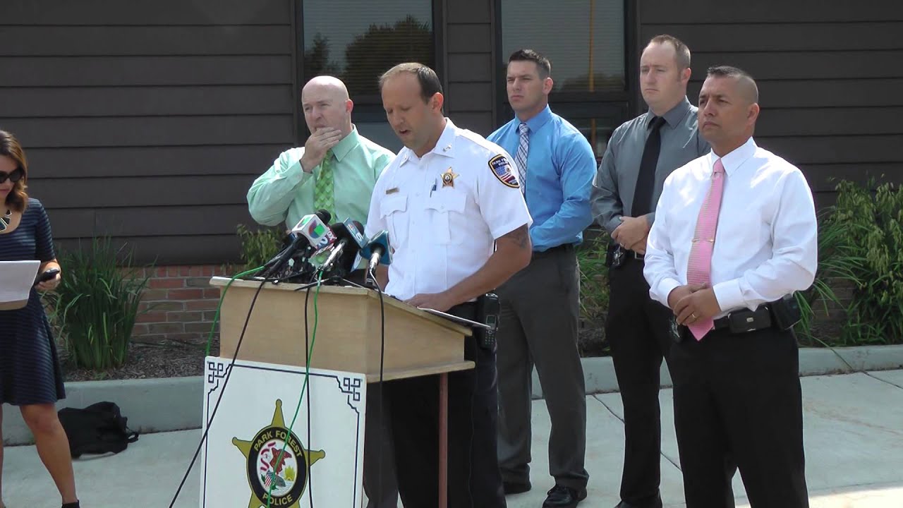 Park Forest Police hold press conference on arrest made in groping ...