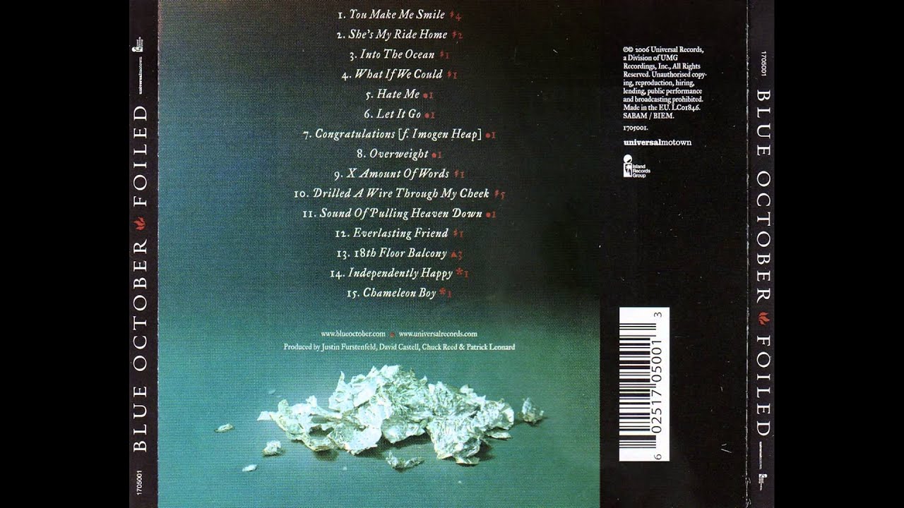 Blue October Foiled She's My Ride Home YouTube