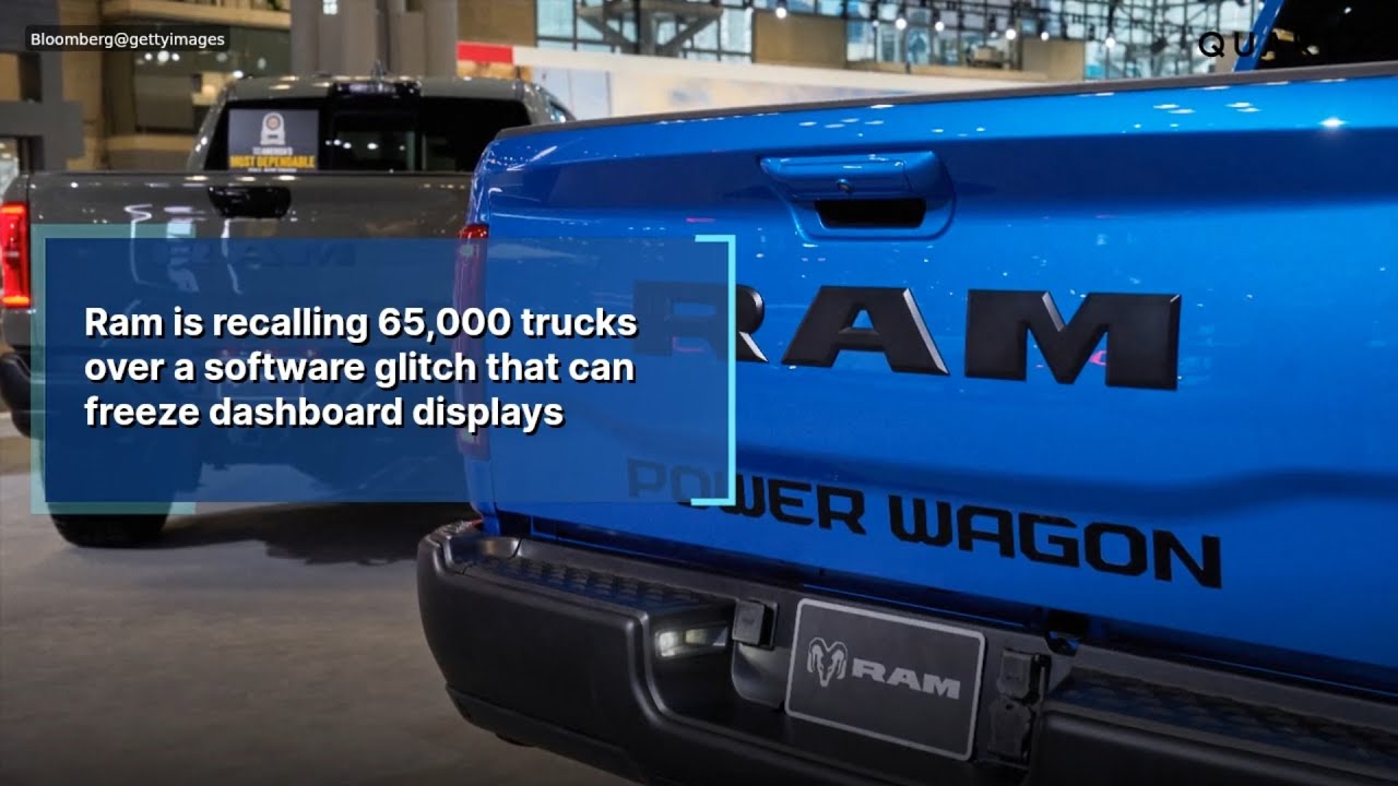 Ram is recalling 65,000 trucks over a software glitch that can freeze dashboard displays