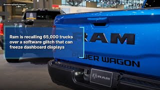 Ram is recalling 65,000 trucks over a software glitch that can freeze dashboard displays