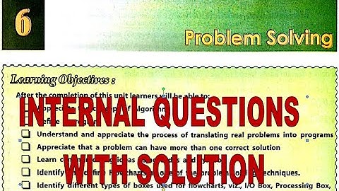 DAV | CLASS 8 | COMPUTER | CHAPTER 6 | PROBLEM SOLVING | SOLUTION | SHORT NOTES | ASSIGNMENT