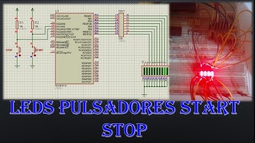 Pulsadores Start y Stop - Programación Leguaje C / Pickit 3 / Proteus