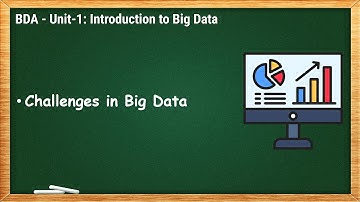 Challenges in Big Data | BDA - 1.7