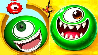 🌈😂 We Beat 2×2 Player Games Hungry Balls 🆚 Jelly Bob 2048 gameplay part 52 #hungryballs screenshot 3
