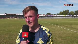 Robbie Gotts reacts to getting first 90-minutes under his belt