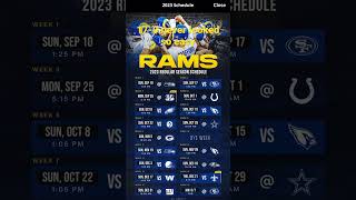 Rams 2023 Schedule Is Out. Give Me Your Predictions