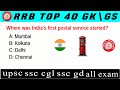 RRB NTPC MCQ Questions and Answers 2024 | GK GS + Previous Year PYQs