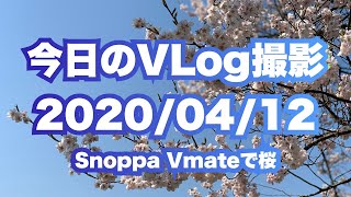 今日のVlog撮影 - Snoppa Vmateで桜 - 2020/04/12
