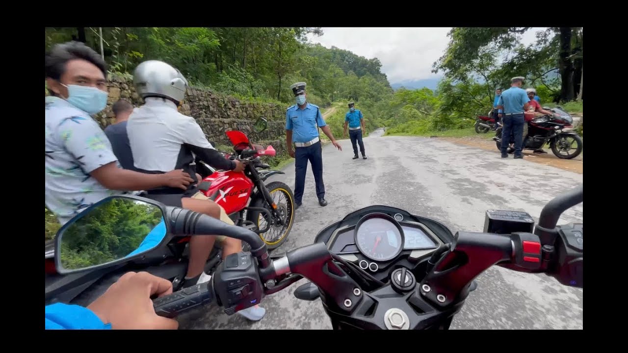 Inside Lamjung | short trip || kelme showroom ||| traffic checking 😱😱😱