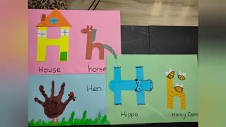 H alphabet crafts by 3 year old for preschoolers