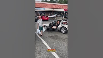 Kidnapped by a Delorean Time Machine for birthday #backtothefuture #delorean #shorts #80s